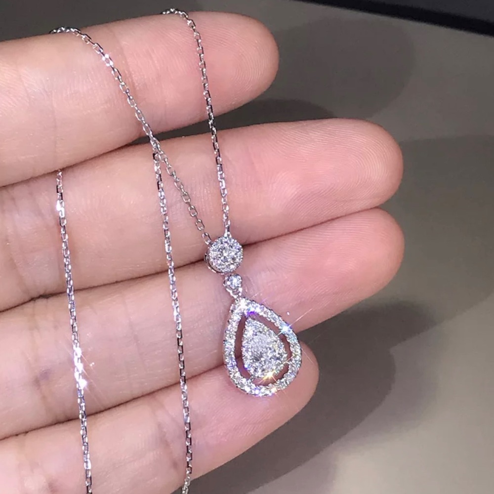 ✨Sparkling Water Drop Pendant✨ - Picture 3 of 8
